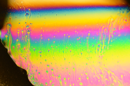 beautiful psychedelic abstraction - interference in soap films in reflected light