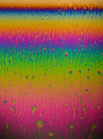 beautiful psychedelic abstraction - interference in soap films in reflected lightの写真素材