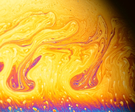 beautiful psychedelic abstraction - interference in soap films in reflected lightの写真素材