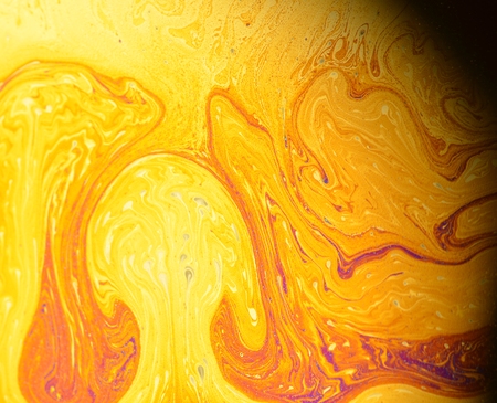 beautiful psychedelic abstraction - interference in soap films in reflected light.の写真素材