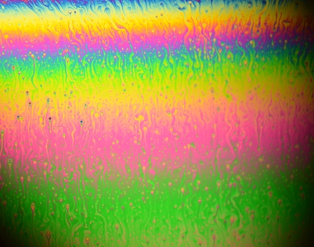 beautiful psychedelic abstraction - interference in soap films in reflected light.の写真素材
