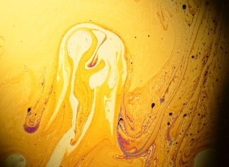 beautiful psychedelic abstraction - interference in soap films in reflected light.の写真素材