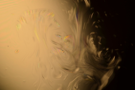 beautiful psychedelic abstraction - interference in soap films in reflected light.の写真素材