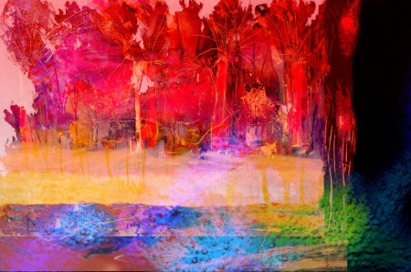Very Interesting Abstract image On Glass in verso Very Interesting Abstract image On Glass in verso