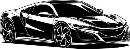 Car vector illustration for conceptual design.のイラスト素材
