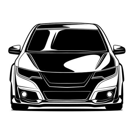 Car vector illustration for conceptual design.のイラスト素材