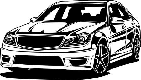 Car vector illustration for conceptual design.のイラスト素材