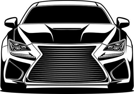Car vector illustration for conceptual design.のイラスト素材