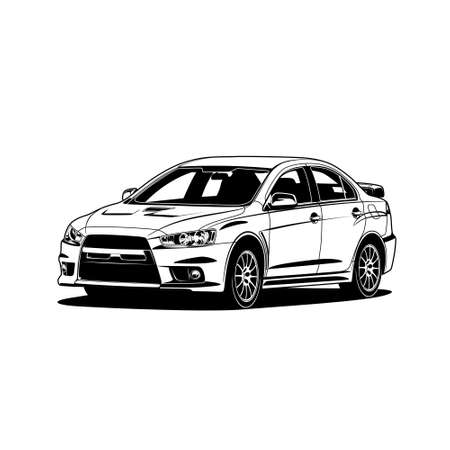 Car vector illustration for conceptual design.のイラスト素材