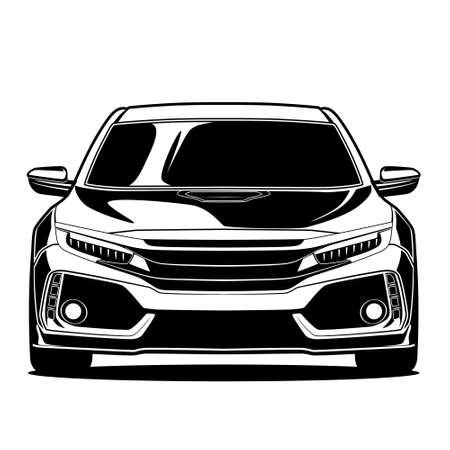 Car vector illustration for conceptual design.のイラスト素材