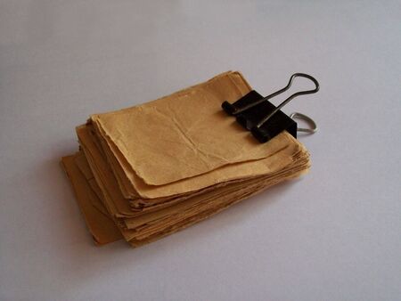recycling used papers to be simple note