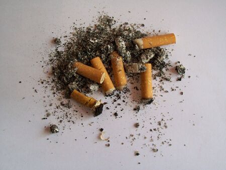 cigarette butts