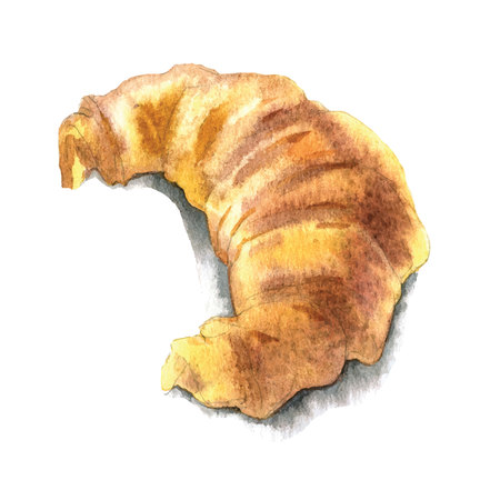 Hand made sketch of coffee and bakery. Vector illustration.のイラスト素材