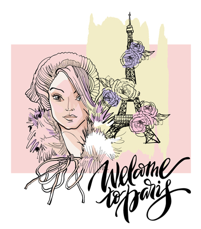 Paris vector illustration.のイラスト素材