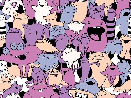 PrintDoodle seamless pattern.の写真素材