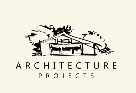 House illustration. Architecture project logo.のイラスト素材