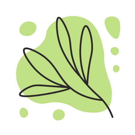 Hand drawn minimal botanical vector illustration. Trendy wall art, print, card, posterのイラスト素材