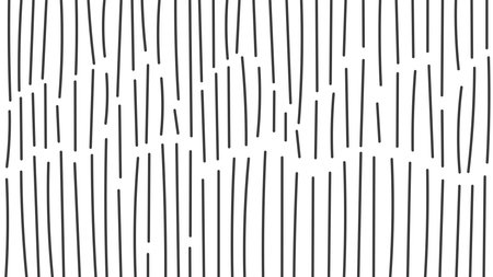 Hand Drawn Striped Background. 1920x1080 ratio vector backdrop with dotted lines and stripes. Black and white abstract social media template and wallpaperのイラスト素材