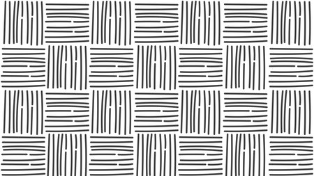 Hand drawn Background with Checkerboard Texture. Chessboard scribble social media backdrop. 1920x1080 ratio. Vector illustrationのイラスト素材