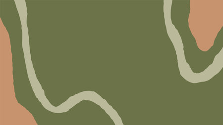 Liquid Biomorphic Background with abstract shapes. Modern minimal backdrop. Earth and ecology concept. 1920x1080 ratio. Vector illustrationのイラスト素材