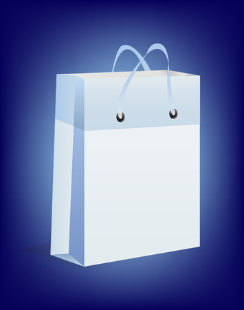 Blue Gift box isolated over white backgroundのイラスト素材