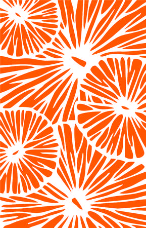 Orange pulp pattern