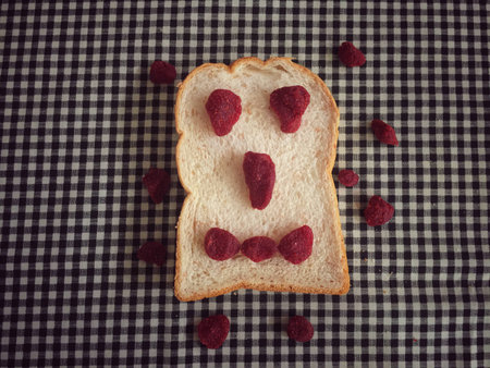 Bread with dried fruitの写真素材