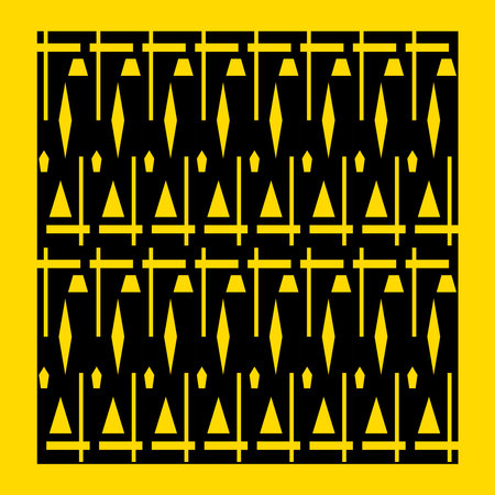 Art Deco Pattern Of Geometric Elements. Vector Illustration.のイラスト素材