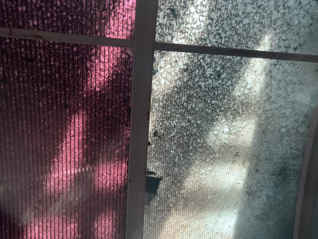 abstract of sunbeam light through window glass texture for background used