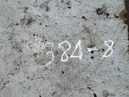 number of age on grunge metal texture, number twenty-five