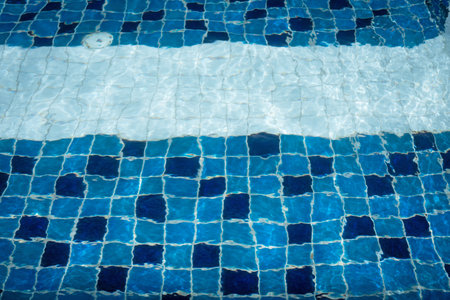 The fresh water in swimming poolの写真素材