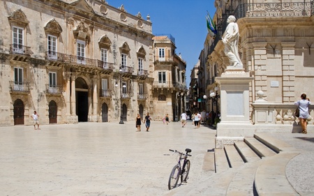 Sicily-View of Siracusa Dome squareのeditorial素材