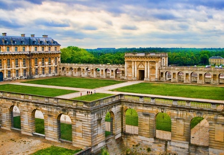 French-HDR view of Vincennes castleのeditorial素材