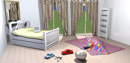 Kids bedroomのeditorial素材