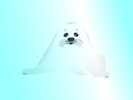 Belek is behind the glassのイラスト素材