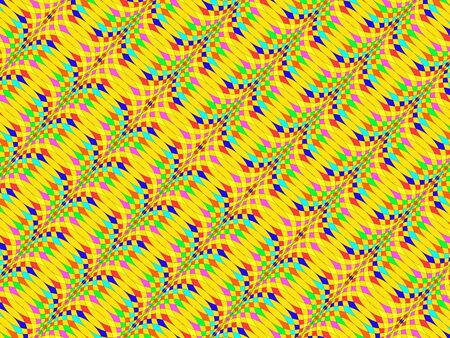 Vintage abstract seamless pattern, colorful repeating circlesのイラスト素材