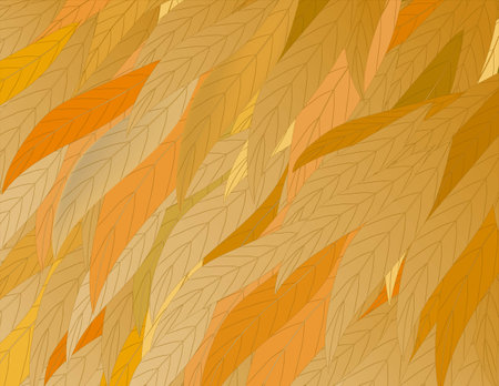 pattern - spring background of leaves, background of different colorsのイラスト素材