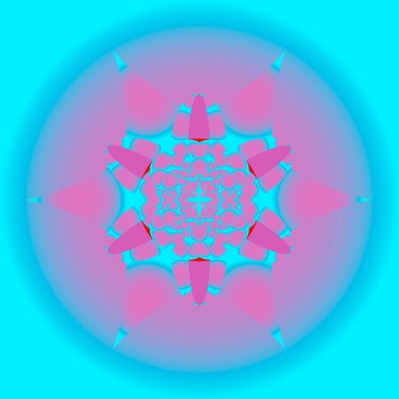 vector floral pattern in a square in eps 10 formatのイラスト素材