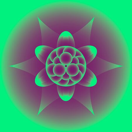 vector floral pattern in a square in eps 10 formatのイラスト素材