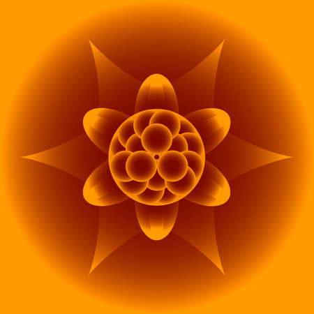 vector floral pattern in a square in eps 10 formatのイラスト素材