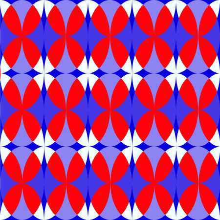 Vintage abstract seamless pattern, colorful repeating circlesのイラスト素材