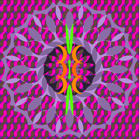 braided pattern on wicker texture, in eps 10 formatのイラスト素材
