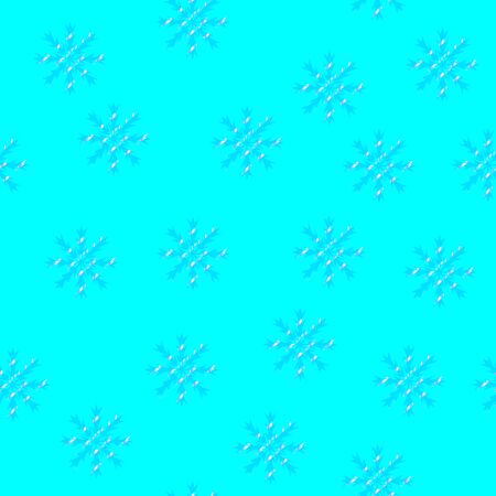Seamless background of snowflakesのイラスト素材
