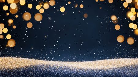 New year with golden accents creates festive atmosphereの素材