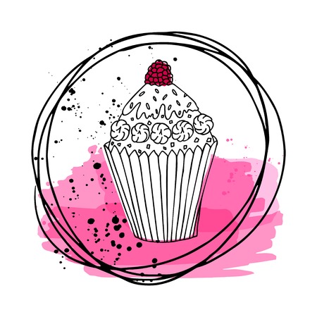 Cupcakes bakery icon.