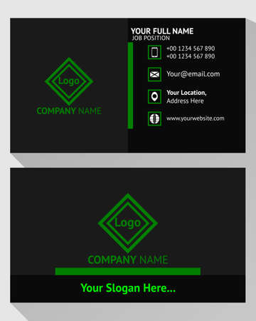 Simple and modern Business Card Design For Corporate Companyのイラスト素材
