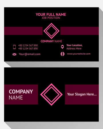 Simple and modern Business Card Design For Corporate Companyのイラスト素材