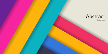 Modern abstract geometric rectangle colorful background, simple shape with trendy design. Suitable for book covers, posters, flyers, design banners. Vector illustrationのイラスト素材