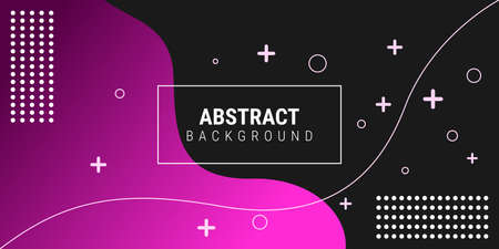 modern abstract liquid color background. dynamic geometric element design with pink gradient color. Vector illustrationのイラスト素材