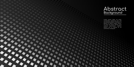 Abstract decorative background, dark texture with geometric shapes in black, white and gray gradations. It is suitable for posters, flyers, banners, websites, etc. Vector illustrationのイラスト素材